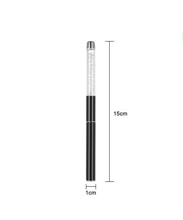 LWBTOSEE 2pc Nail Ombre Brush Set - Gradient Color Painting Pen for UV Gel Polish, Rhinestone Crystal & Acrylic Nail Art (Black & White) - Buy Online on GoSupps.com
