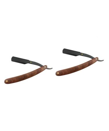Beavorty 2pcs Razor Safe Razor Manual Bamboo Man
