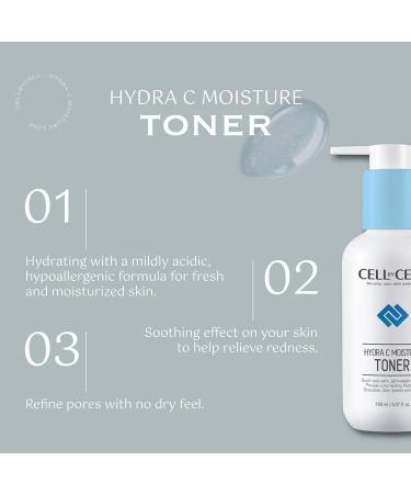 Hydra C Moisture Toner - Hydrating Toner with Hyaluronic Acid for Fresh Moisturized Skin | 150ml - International Shipping Available - Buy Online on GoSupps.com