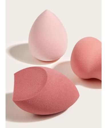 Luxury Beauty Blender Set - 3 Makeup Sponges with Travel Box for Flawless Foundation Contour & Highlight - Pink/Red - Buy Online on GoSupps.com