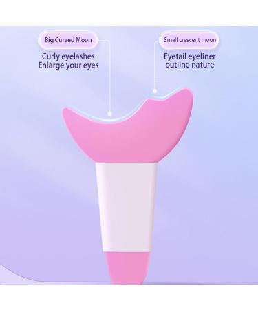 Silicone Eyeliner Stencils Eye Makeup Aid Eyebrow Eyeliner Shaper Assistant Beauty Tool Face Cream Mask Applicator Makeup Tool One Size Pink - Buy Online on GoSupps.com
