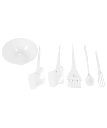 Jiklophg 6 Pieces Salon Hair Dye Medium Colouring Kit Brush Comb Bowl Hair Tinting Bowl DIY Hair Dye Medium Set