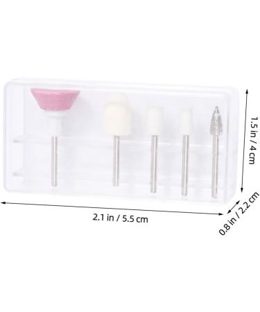 Ipetboom 2 Boxes Nail Kit Nail Polishing Head Nail Accessories Electric Nail Art Kit Lip Gloss Kit Carbide Drill Bit Nail Drill Bits Rotary Tool To Rotate White Manicure Stick - Buy Online on GoSupps.com