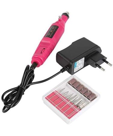 Electric Nail Drill Machine Electric Nail Polishing Machine Finger Toe Nail Care Nail Polish Tool Nails Manicure Pedicure Polishing Shape Tools Kit for Home Salon Use rose red - Buy Online on GoSupps.com