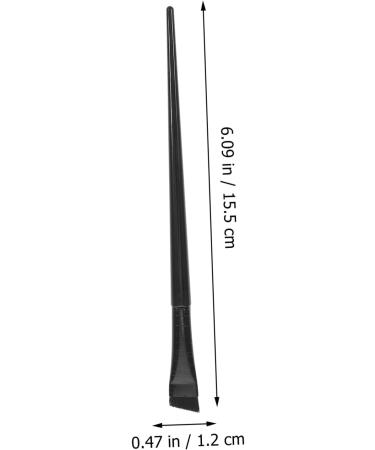 FOMIYES Eye Makeup Brush 12pcs Eyeliner Brush Eye Shadow Brush Eye Makeup Eyeliner Fine Point Cosmetic Brush Flat Liner Brush 15.5x1.2x0.6cm Black - Buy Online on GoSupps.com
