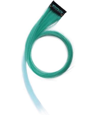 Duontyye Rainbow Highlighted Fading Colours Hair Extension Hairpin Long Straight Hair Clip Trimmable for Hair False Hair 3.2x55cm - Buy Online on GoSupps.com