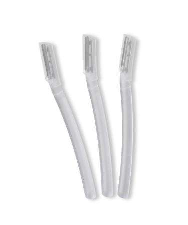 Alxbsone 3 pieces of eyebrow shaver trimmer Face hair remover eyebrow razor eyebrow trimmer portable size (transparent)