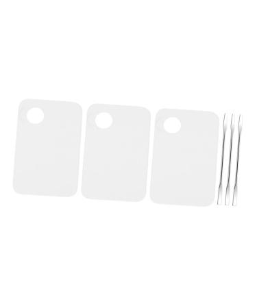 3 ensembles Palette Transparente de Maquillage Outil de M lange pour Manucure et Nail Art Plateau Multifonction pour M langer Vernis Ongles et Pigments