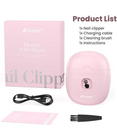Electric Nail Clipper Electric Nail Trimmer Suitable for Children Adults and Elderly Automatic Nail Clipper with 2 Adjustable Speeds Nail Clippers with LED Light and Chip Storage Box Zjd-pink01 - Buy Online on GoSupps.com