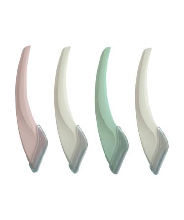 Mics Mikikit 4Pcs Crescent Moon Eyebrow Shaver by Macro Eyebrow Trimmer for Women Lightweight Portable for Beginners Daily Use