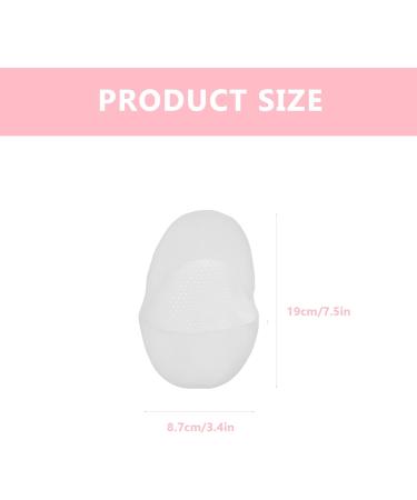 Minkissy 2 Pairs Foot Socks Boat Silicone Gel Socks Skin Care Dry Cracked Feet Protectors Skin Moisturizing Socks Foot Moisturizing Socks Hosiery White Sebs Spa Men and Women Silicone Socks 19x8.7cm White - Buy Online on GoSupps.com