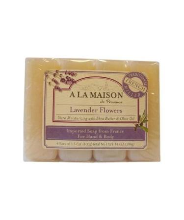 A La Maison Bar Soap Lvndr Flwr Value 4 Ct
