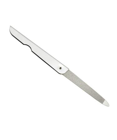 Lurrose 6pcs Foldable Stainless Steel Nail Files - Portable Double-sided Manicure Tools (Silver) - Buy Online on GoSupps.com