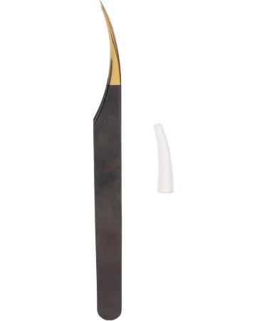 Professional Ergonomic Eyelash Extension Tweezers - Portable Stainless Steel Safe & Curved for Salon Use - Buy Online on GoSupps.com