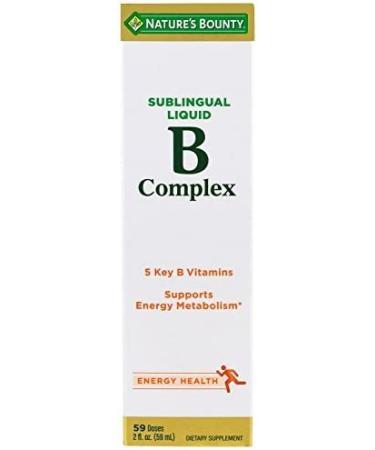 Nature's Bounty Vitamin B Complex Sublingual Liquid 2 oz - Pack of 1 - Buy Online on GoSupps.com