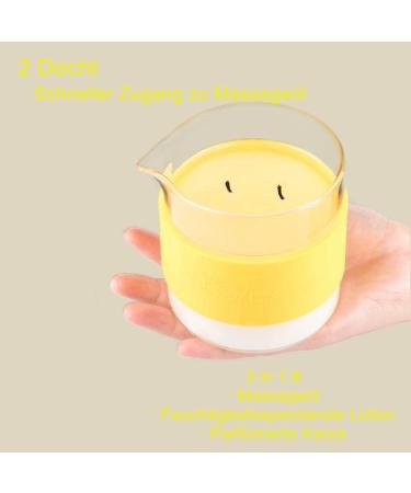 ANSOYER Coconut Lemon Massage Candle - 300g | Relaxing Aromatherapy & Skin Moisturizer | International Shipping Available - Buy Online on GoSupps.com