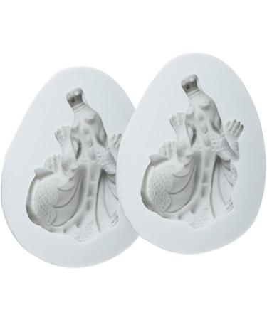 COHEALI 2pcs Easter Resin Molds Clay Making Tools Easter Cake Molds Fondant Molds Cupcake Topper Decorating Mold Gummy Molds Silicone Soap Molds Lollipop Mold Candle Decorate Candy White - Buy Online on GoSupps.com