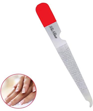 Manicure Pedicure Stylish Stainless Steel Boss Nail Files Nail Care fashion hand and foot care instrument with Professional quality product for home and salon (SET of 4) - Buy Online on GoSupps.com