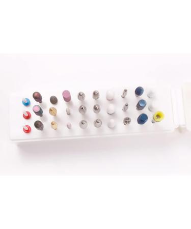 Nail Drill Bits Holder 30 Holes for Electric Nail Drill Bits Organizer Container 30 Holes Manicure Tools - Buy Online on GoSupps.com