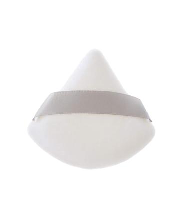 Triangle Powder Puff Mini Face Makeup Sponge Soft Washable Velvet Puff for Flawless Finish (2pcs White) - Best for All Skin Types - Buy Online on GoSupps.com