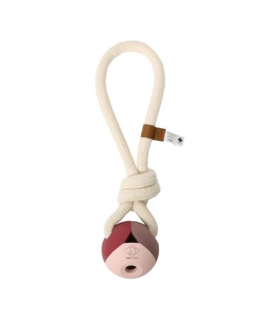 D&D Home Nora Rosewood toy for dogs 36 x 8 x 8 cm pink combination of rubber and cord made of cotton beautiful ideal for bringing and pulling for hours of fun raving