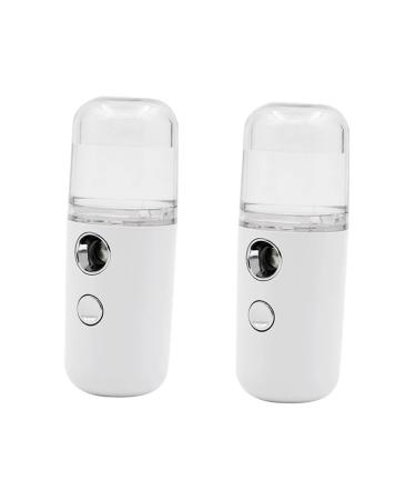 DOITOOL Nano Facial Mister 2 Pcs Skin Care Tools Handy Mini Sprayer Facial Water Sprayer Lash Tool Mini Humidifier Usb 10cmX4cmx2pcs