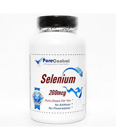 Selenium 200mcg // 100 Capsules // Pure // by PureControl Supplements