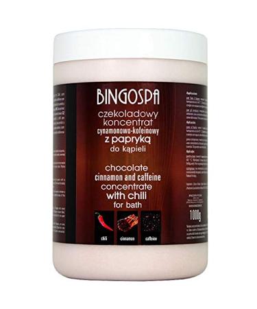 Chocolate-cinnamon-caffeine concentrate with chili for bathing whirlpools brine baths and SPA 1000 g BINGOSPA