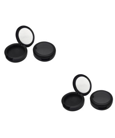 POPETPOP 4 Pcs Creamy Eyeshadow Lotion Small Containers Cream Bottles Eye Shadow Travel Empty Box Cosmetic Mx2pcs Blackx2pcs