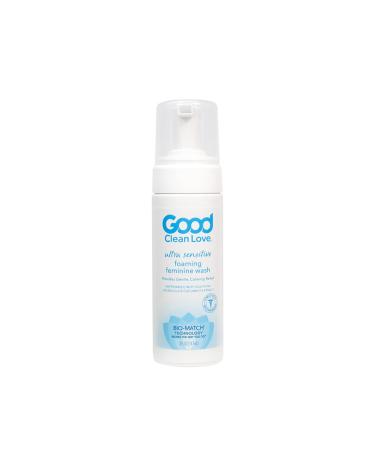 Good Clean Love Ultra Sensitive Foaming Feminine Wash, pH-Balanced Vaginal Soap for Women with Natural Ingredients, Water-based with More Than 60% Organic Aloe Vera, Gentle Cleansing & Soothing Feminine Hygiene Intimate Cl