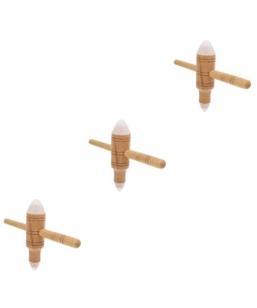 Healeved 3st acupuncture stab Triggerpunkt-stick acupuncture point massage device Thai massage tool Neck massager massage stick wood Thai massage hand tools Massage globe wood care light brownx3st 20.7x14.5cmx3pcs