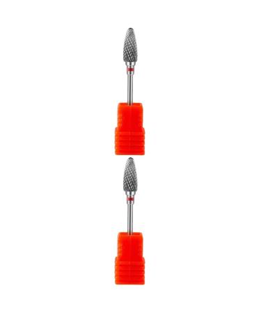 POPETPOP 2pcs Nail Polisher Drill Bits for Nails Nail Drill Bits Nail Art Tools Nail Grinding Head Drill Bits Heads Power Tools Portable Nail Drill Nail Machine Tungsten Steel Alloy Vacuum 7x1.3cmx2pcs As Shown 1x2pcs
