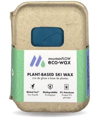 mountainFLOW eco-Wax Blue Square Kit - Eco-Friendly Ski + Snowboard Wax (Cool + Warm) with Wax Iron, Brush, Scraper - Buy Online on GoSupps.com