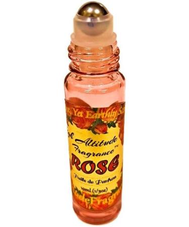 ROSE Perfume Oil - All-Natural Essential Oil Fragrance - Huile de Parfum - Bulgarian Damask Rosa Damascena Petals Otto Tea Rose De Mai - Roll On Roller Ball - Party Travel Guest Favors Gifts - 10ml aroma of mixed freshly cut roses with soft floral slight  - Buy Online on GoSupps.com