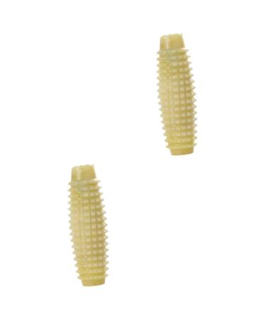 Lurrose 2 pieces massage roller foot massage devices manual massage tools back roller stick muscle scooter bar muscle scooter stick for athletes portable masseur acupuncture point massor 9.5x3.5cmx2pcs Gr nx2stk