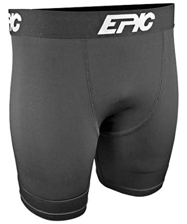 Epic Youth Wicking Compression Shorts Medium Black