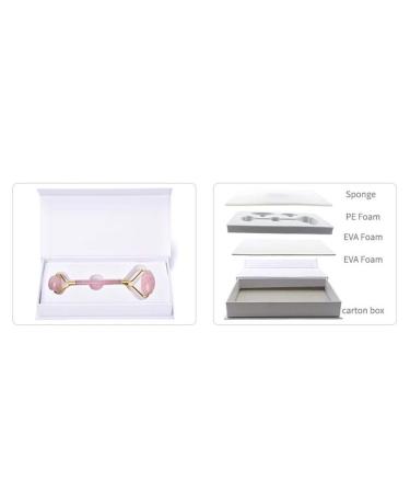 Jade Roller & Quartz Face Roller | Facial Beauty Massager for Skin Care Fine Lines & Muscle Relaxation - Rose Gold - Buy Online on GoSupps.com