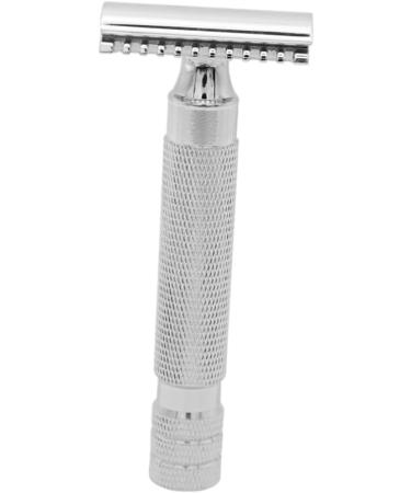 Minkissy Men's Wooden Razor Holder - Safe Double Edge Shaving Razor | Premium Steel and Solid Wood Design for an Ultimate Grooming Experience - Buy Online on GoSupps.com