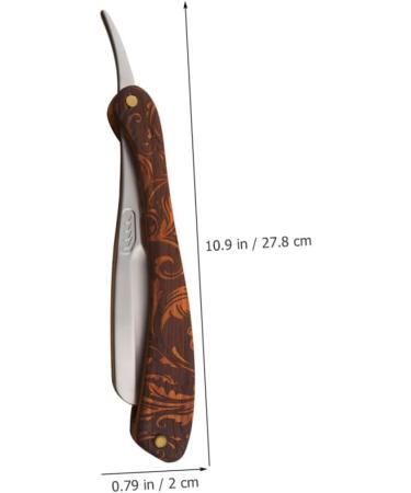 Frcolor Men's Hairdressing Blade Razor | Straight Shave Barber Tools | Premium Wood Handle for Daily Use - Buy Online on GoSupps.com