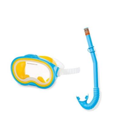 Intex RECREATION Marketing 55942 Adventurer Mask/Snorker Blue Swim Set