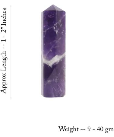 Third Eye Crystals Amethyst Point - Home Decor Reiki Gemstones Good Luck Towers & Religious Gifts - Buy Online on GoSupps.com