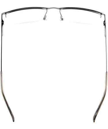 Eyekepper Half-Rim Reading Glasses with Spring Hinges +0.50 Gunmetal - Unisex Readers - Buy Online on GoSupps.com