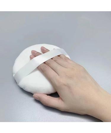 Ultra Soft Large Powder Puff | 5.1 Inch Velour Body Puff | Washable Fluffy with Ribbon Perfect for All Skin Types - Buy Online on GoSupps.com