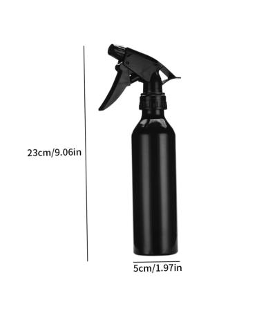 Portable Aluminium Alloy Hair Water Sprayer - 250ml Black Empty Spray Bottle for Barbers | Beauty Tools - Buy Online on GoSupps.com