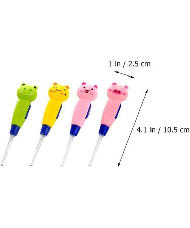 Cartoon Earpicks Set - 24 Lighted Ear Cleaning Spoons for Earwax Removal - Assorted Colors - 10.5X2.5X1CM - Buy Online on GoSupps.com