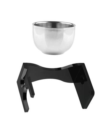 Minkissy 5 sets razor set friend gifts shaving brush holder stand shave scuttle shaving brushes and bowl beard rack stand guy gift shaving cup men soap acryl man tool holder