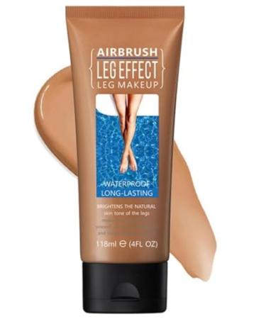 Leg Makeup Waterproof No Transfer Leg and Body Scar Cover up Makeup for Varicose Veins Waterproof Black Skin Long Last Body Foundation (3# Bronze)