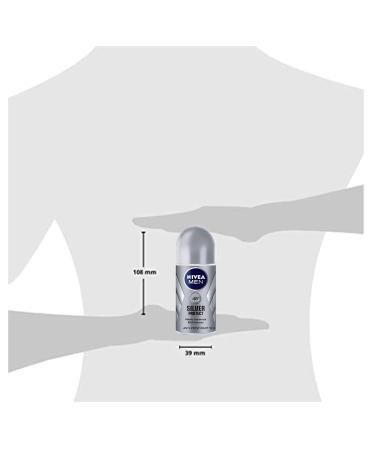 NIVEA SILVER PROTECT ROLL-ON FREE ALCOHOL ANTIPERSPIRANT DEODORANT 48 HOURS PROTECTION REFRESHING CONTENT ALL DAY FINE FRAGNANCE 1.7 OZ (Pack of 3) Silver Protect 3 - Buy Online on GoSupps.com