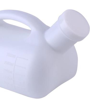 Male Urinal -Thick Firm Proof Easy Cleaning Urine Bottle 3000mL -Emergency Use in Bed Use in The Driver's Seat After Surgery Outdoor Activities(Color:Blue) Happy White - Buy Online on GoSupps.com
