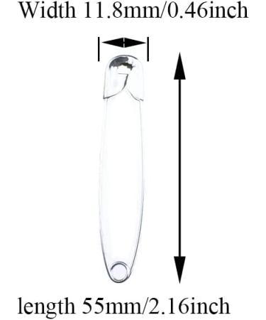 HAHIYO 55mm Stainless Steel Safety Pins - 150 PCS for Sock Towel Bed Sheet - Durable & Reusable Diaper Pins - Buy Online on GoSupps.com